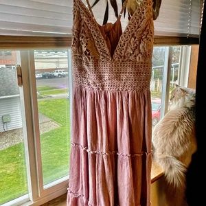 Boho Mauve Dress
